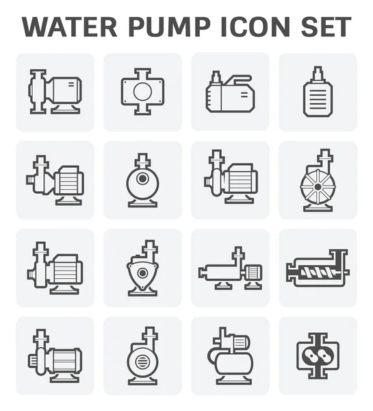 Wasserpumpen-Ikone — Stockvektor