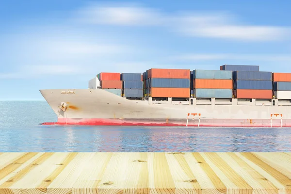Lading schip container — Stockfoto