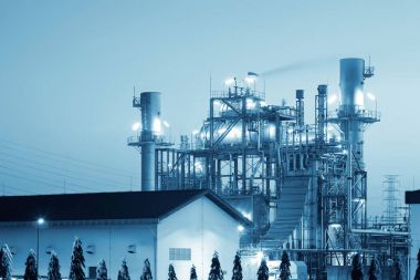 Sanayi Tesisi alacakaranlık