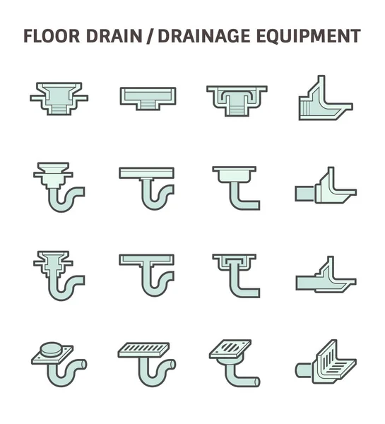 Floor drain icon — Stock Vector