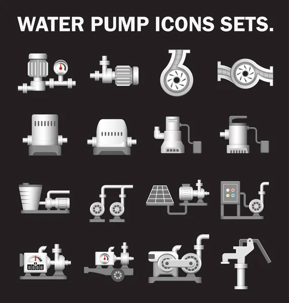 Water pomp station — Stockvector