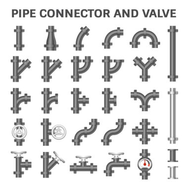Boru bağlayıcı vektör