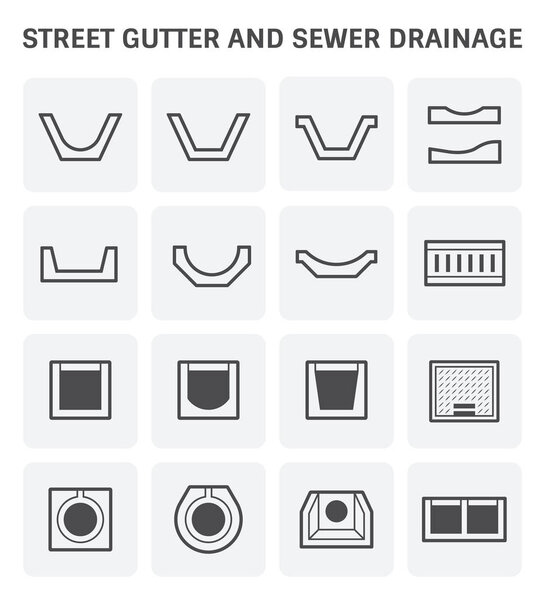 street gutter icon