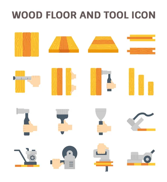 Ícone piso de madeira — Vetor de Stock