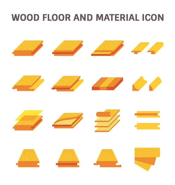 Icono de piso madera — Vector de stock