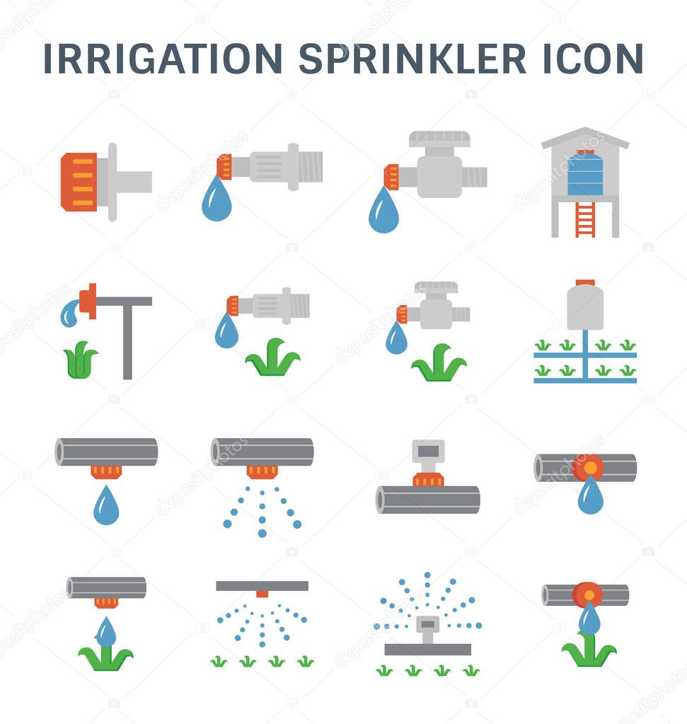 irrigation sprinkler icon