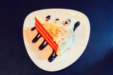 Kırmızı kadife kek. 