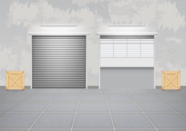 Panjur kapı vektör