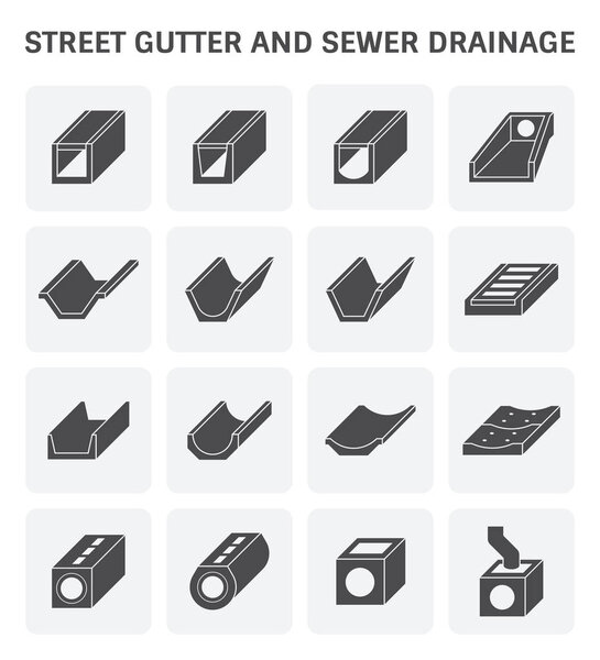 street gutter icon