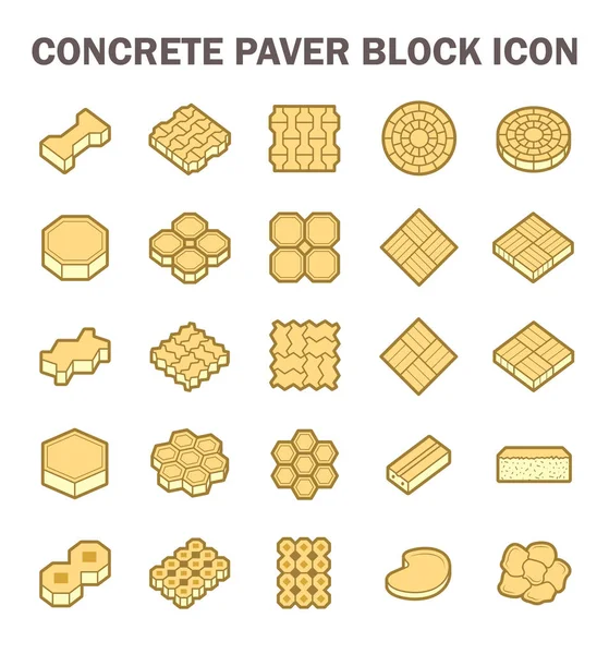 Paver block icon — Stock Vector