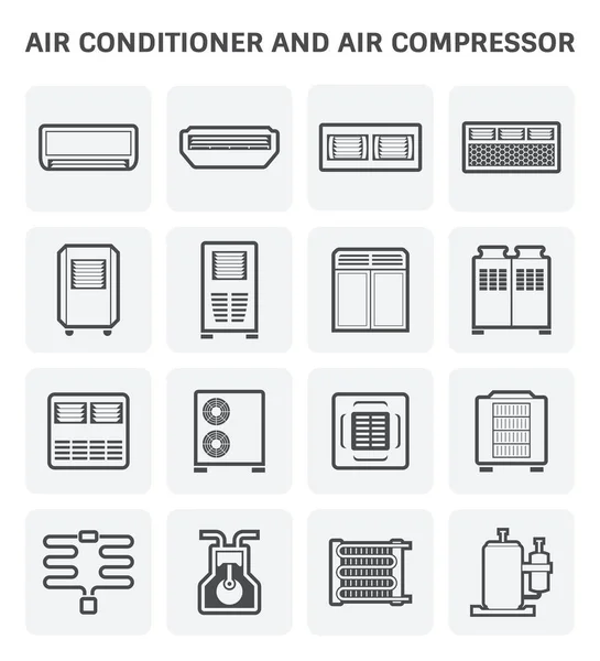 Icono del aire acondicionado — Vector de stock