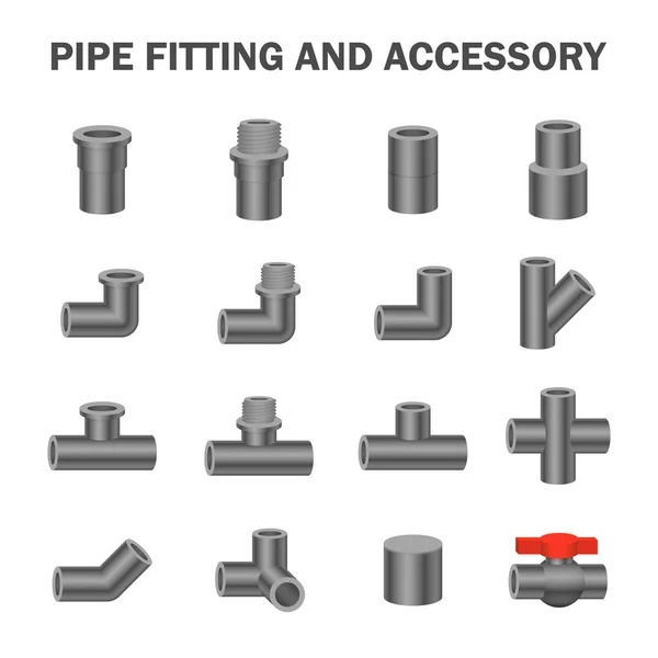 Pipe fitting vector — Stock Vector