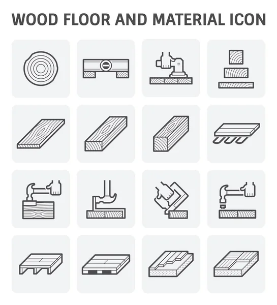 Icono de piso madera — Archivo Imágenes Vectoriales