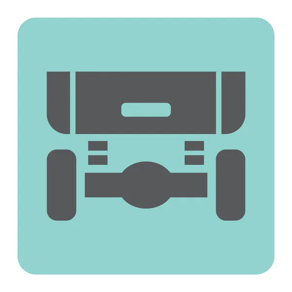 Pictogram van de opschorting van de auto — Stockvector