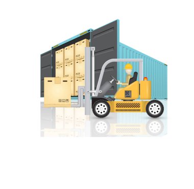 Kargo konteyner vektör