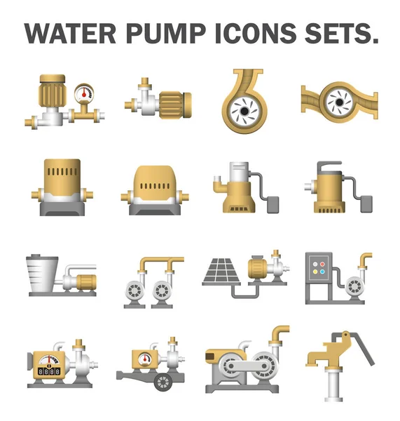 Water Pump Station — Stock Vector