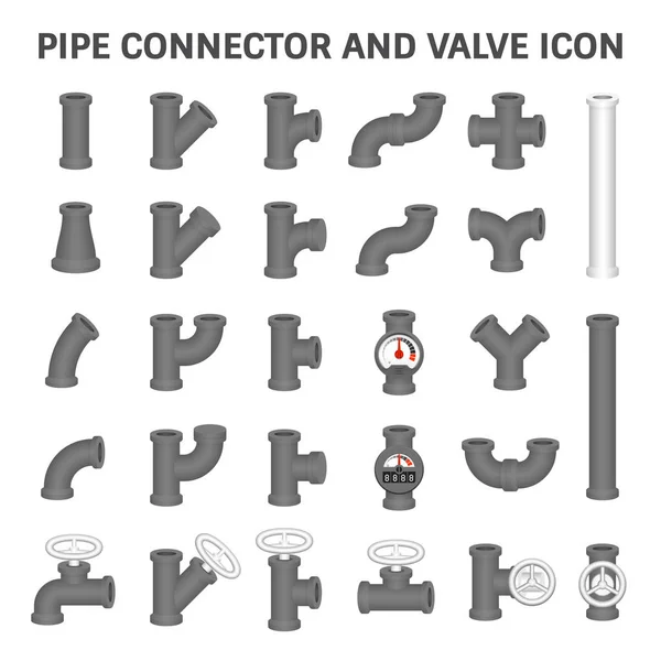 Connecteur de tuyau vecteur — Image vectorielle