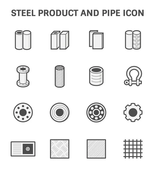 Ikone aus Stahlrohr — Stockvektor