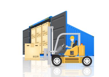 Kargo konteyner vektör