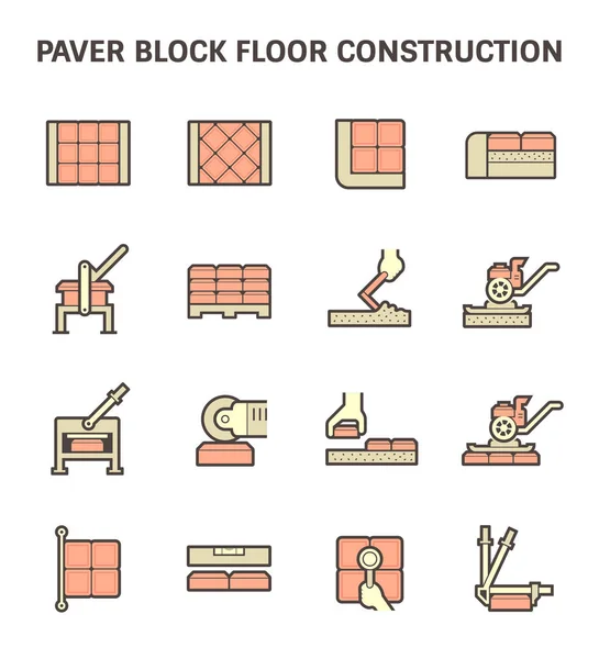 Асфальтоукладальників блок підлоги — стоковий вектор