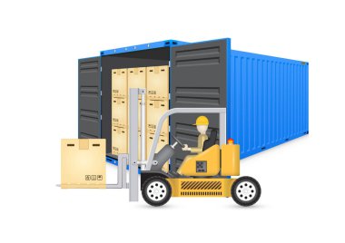 Kargo konteyner vektör