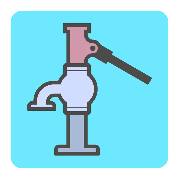 Ikona vodního čerpadla — Stockový vektor