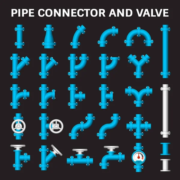 Pipe Connector Vector — Stock Vector