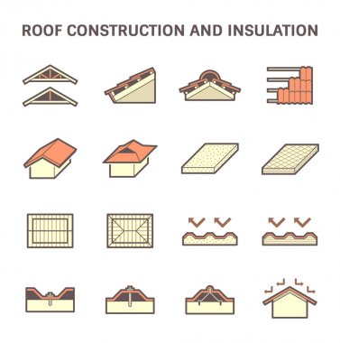 roof construction icon clipart