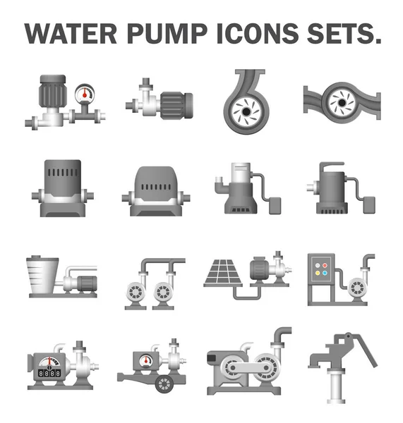 Vatten pumpstation — Stock vektor