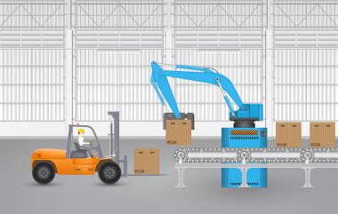 Fabrika vektör imalat