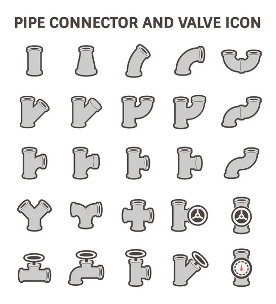Icône de tuyau en acier — Image vectorielle