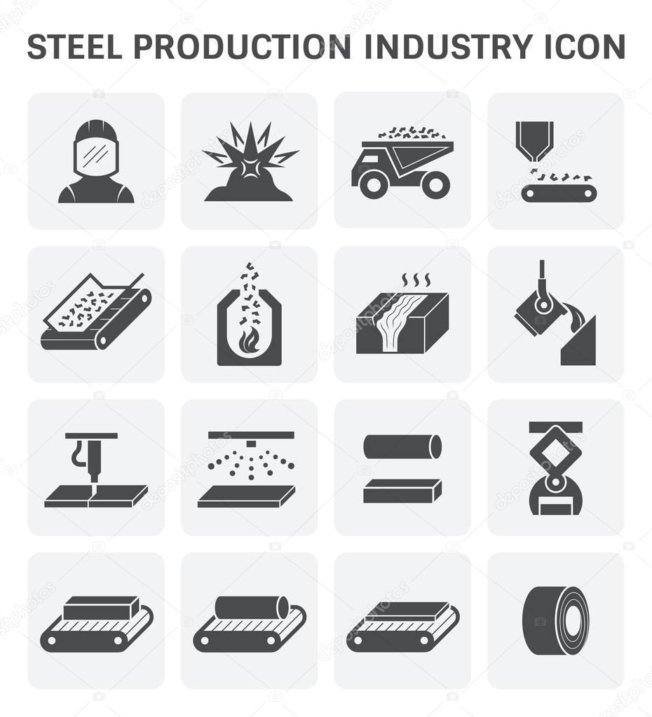 steel production icon