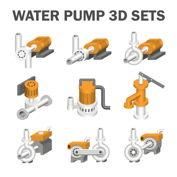 Water Pump Station — Stock Vector