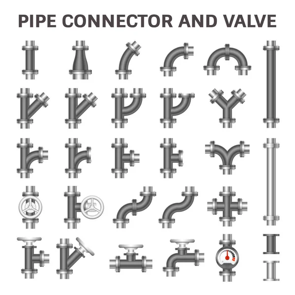 Connecteur de tuyau vecteur — Image vectorielle