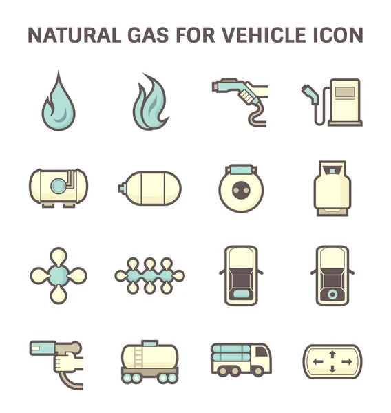 Földgáz-ikon — Stock Vector