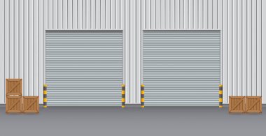 Panjur kapı vektör