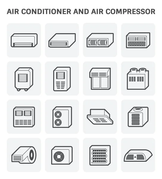 Icono del aire acondicionado — Vector de stock