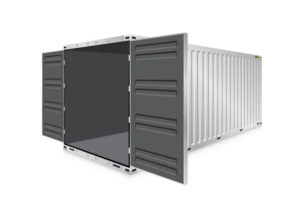 Vektor kontainer kargo - Stok Vektor