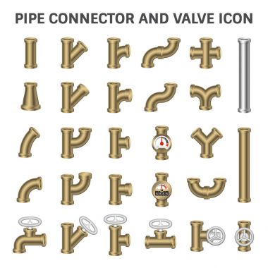 Boru bağlayıcı vektör