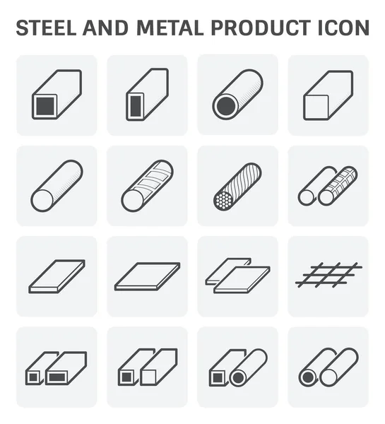 Icono de tubería de acero — Vector de stock