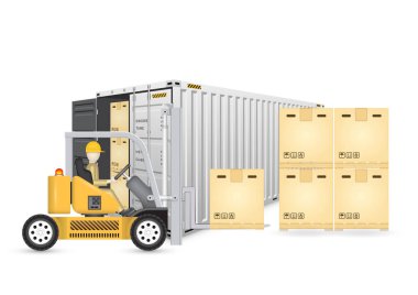 Forklift kargo konteyner