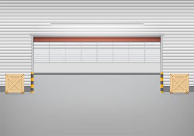 Panjur kapı vektör