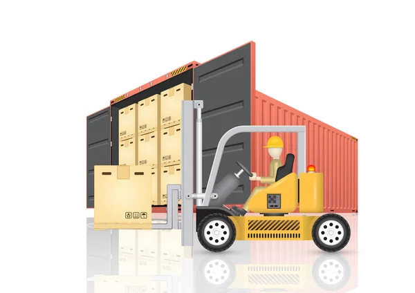 Cargo container vector — Stock Vector