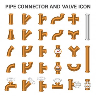 Boru bağlayıcı vektör