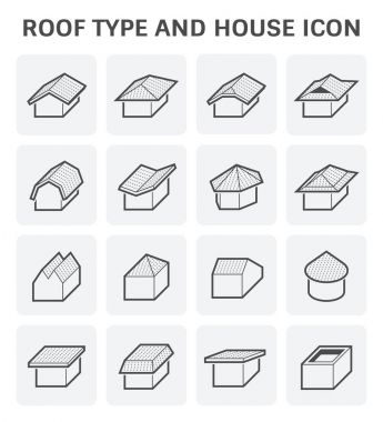 roof type icon clipart