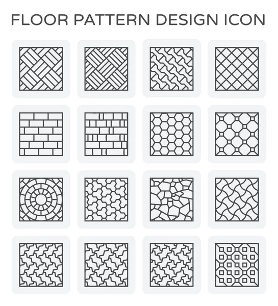 Pictogram van de patroon van de vloer — Stockvector