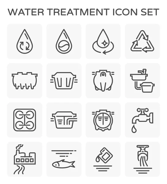 Water behandeling pictogram — Stockvector