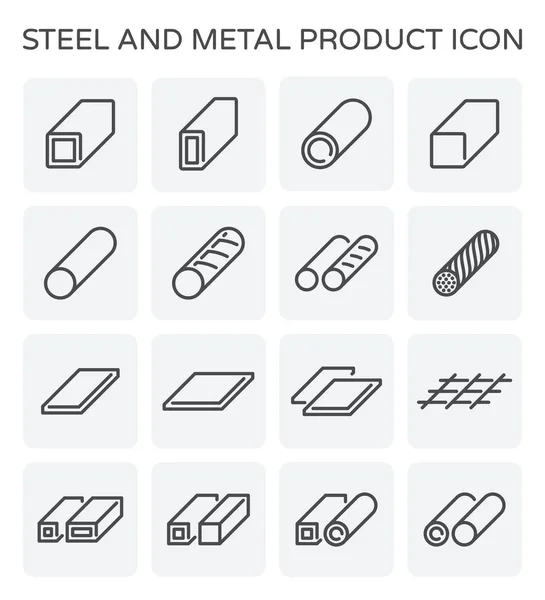 Icono de tubería de acero — Vector de stock
