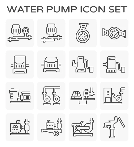 Waterpomppictogram — Stockvector