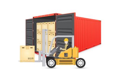 Kargo konteyner vektör